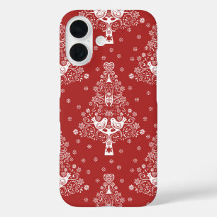 Scandinavische kerstboom magie iPhone 16 hoesje