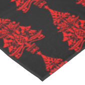 Scandinavische kerstboomversieringen tafelkleed (Gekanteld)