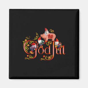 Scandinavische Kerstgod Jul Marsepeinen Varken Magneet