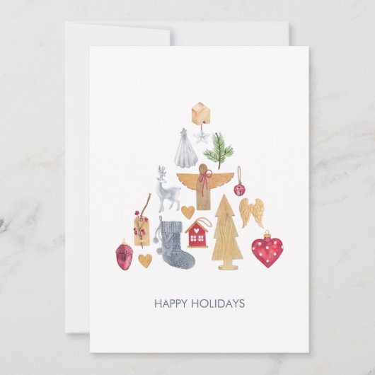 Scandinavische kerstkaart (Voorkant)