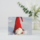 Scandinavische kerstkoepel feestdagenkaart (Staand voorkant)