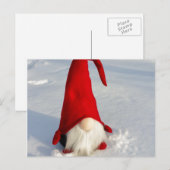 Scandinavische kerstkoepel feestdagenkaart (Voorkant / Achterkant)