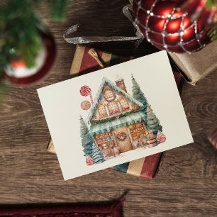 Scandinavische Kerstmagie Feestdagenkaart