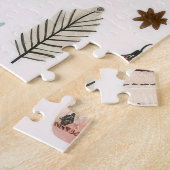 Scandinavische kerstpatroonpuzzel legpuzzel (Zijkant)