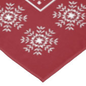 Scandinavische kerstsnowflake aangepaste tekst roo tafelkleed (Gekanteld)