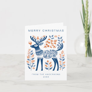 Scandinavische kerstvakantie kaart