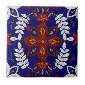 Scandinavische marinesector - Waterverf van leder Tegeltje (Voorkant)