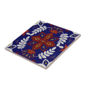 Scandinavische marinesector - Waterverf van leder Tegeltje (Zijkant)