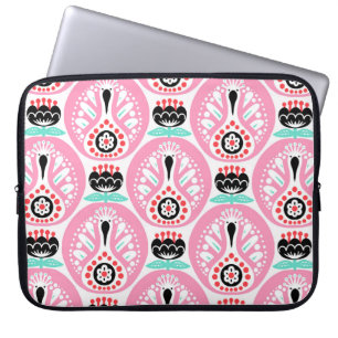 Scandinavische naadloze folklaringspatroon met sch laptop sleeve