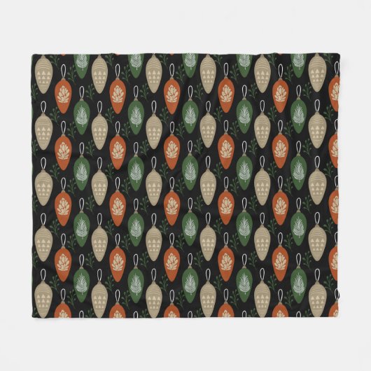 Scandinavische Ornamenten uit de middeleeuwen Fleece Deken (Voorkant (Horizontaal))