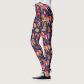 Scandinavische paarden: decoratief naadloos ontwer leggings (Links)