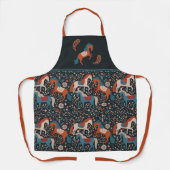 Scandinavische paarden Folk Art Pattern Schort (Voorkant)