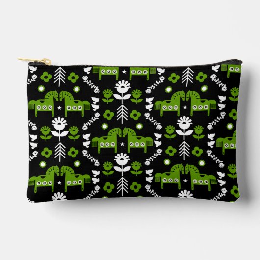 Scandinavische Paardenvolkskunst Etui (Voorkant)