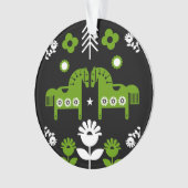 Scandinavische Paardenvolkskunst Ornament (voorkant)