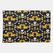 Scandinavische Paardenvolkskunst Theedoek (Horizontaal)