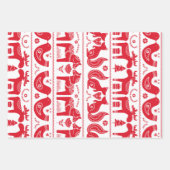 Scandinavische papieren papierbladen voor het afdr inpakpapier vel (Voorkant)