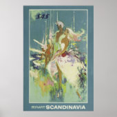Scandinavische reisposter, Retro Poster (Voorkant)