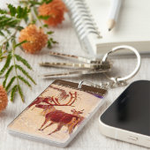 "Scandinavische rendieren" Sleutelhanger (Voorkant Rechts)