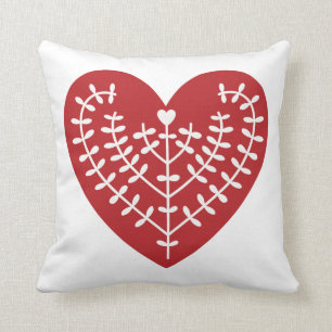 Scandinavische rode Sierkussen