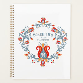 Scandinavische Rosemaling Folk Art Planner