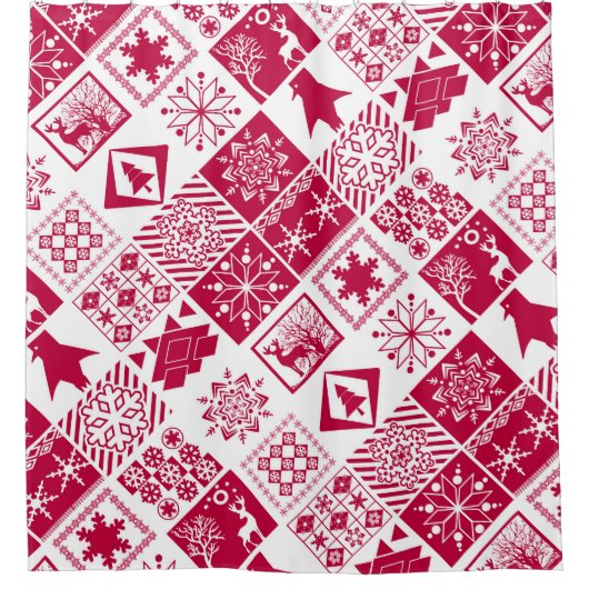 Scandinavische schil douchegordijn (Voorkant)