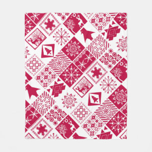 Scandinavische schil fleece deken