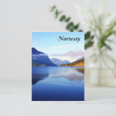 Scandinavische schoonheid, Noorwegen Briefkaart (Staand voorkant)