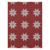 Scandinavische Snowflake Cross Stitch Table Cloth Tafelkleed (Voorkant)