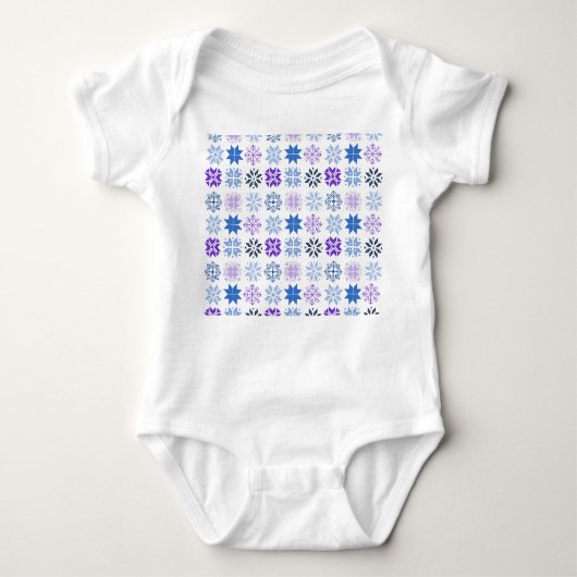 Scandinavische Snowflakes Romper (Voorkant)