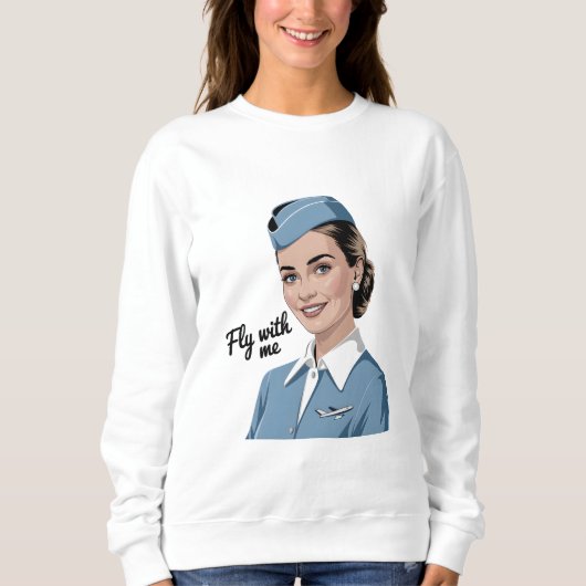 Scandinavische stewardess Dames Basic Sweatshirt (Voorkant)