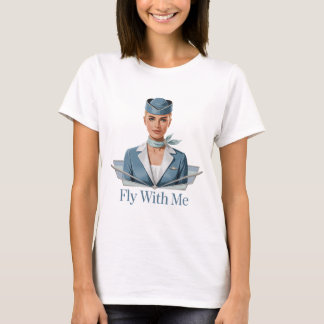 Scandinavische stewardess Dames Basic T-Shirt