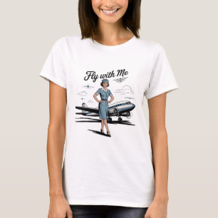 Scandinavische stewardess Dames Basic T-Shirt