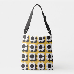 Scandinavische stijl, bloemenpatroon crossbody tas
