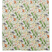 Scandinavische stijl illustraties + CRM SML Patroo Douchegordijn (Voorkant)