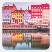 Scandinavische stijl in elk detail 🇩🇰✨ vierkante sticker (Voorkant)