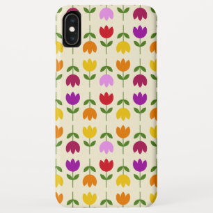 Scandinavische stijl Kleurrijk op CRM Bloempatroon iPhone XS Max Hoesje