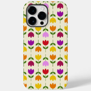 Scandinavische stijl Kleurrijk op CRM Bloempatroon Case-Mate iPhone 14 Pro Max Hoesje