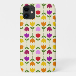 Scandinavische stijl Kleurrijk op CRM Bloempatroon iPhone 11 Hoesje