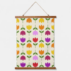 Scandinavische stijl Kleurrijk op CRM Bloempatroon Hangend Wandkleed