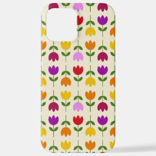 Scandinavische stijl Kleurrijk op CRM Bloempatroon iPhone 12 Pro Max Hoesje