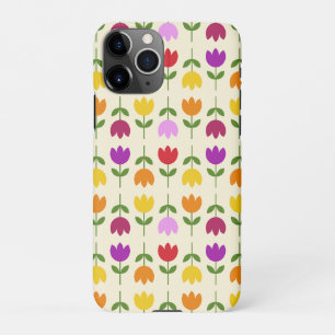 Scandinavische stijl Kleurrijk op CRM Bloempatroon iPhone 11Pro Hoesje