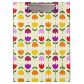 Scandinavische stijl Kleurrijk op CRM Bloempatroon Klembord (Voorkant)