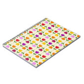 Scandinavische stijl Kleurrijk op CRM Bloempatroon Notitieboek (Linkerzijde)