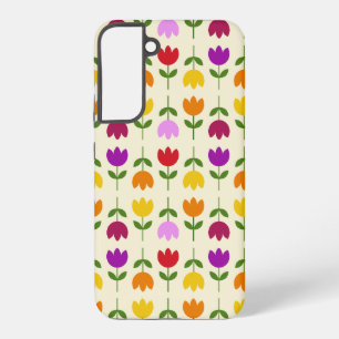 Scandinavische stijl Kleurrijk op CRM Bloempatroon Samsung Galaxy Hoesje