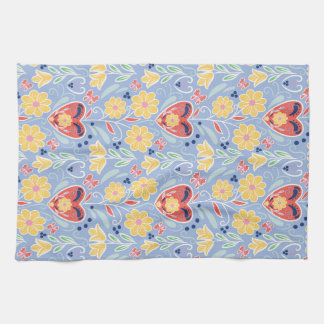 Scandinavische stijl kunst keukenhanddoek in koren