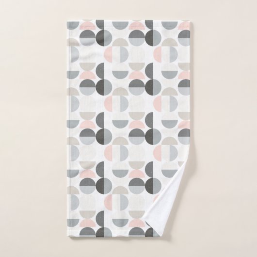 Scandinavische stijl Semi-Circle Pattern Bad Handdoek (Handdoek)