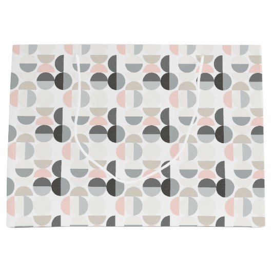 Scandinavische stijl Semi-Circle Pattern Groot Cadeauzakje (Voorkant)