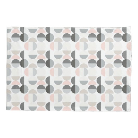 Scandinavische stijl Semi-Circle Pattern Kussensloop (Achterkant-Links)