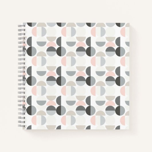 Scandinavische stijl Semi-Circle Pattern Notitieboek (Voorkant)