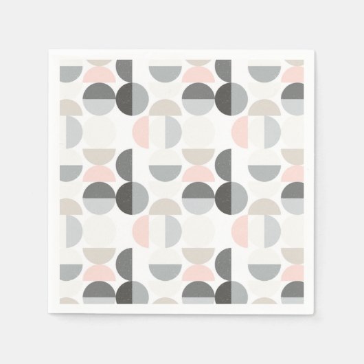 Scandinavische stijl Semi-Circle Pattern Servet (Voorkant)